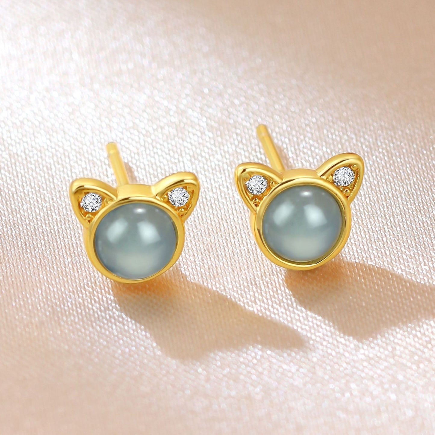 Natural Cargo Blue Water Jade Fashion Light Luxury High Sense Rings
