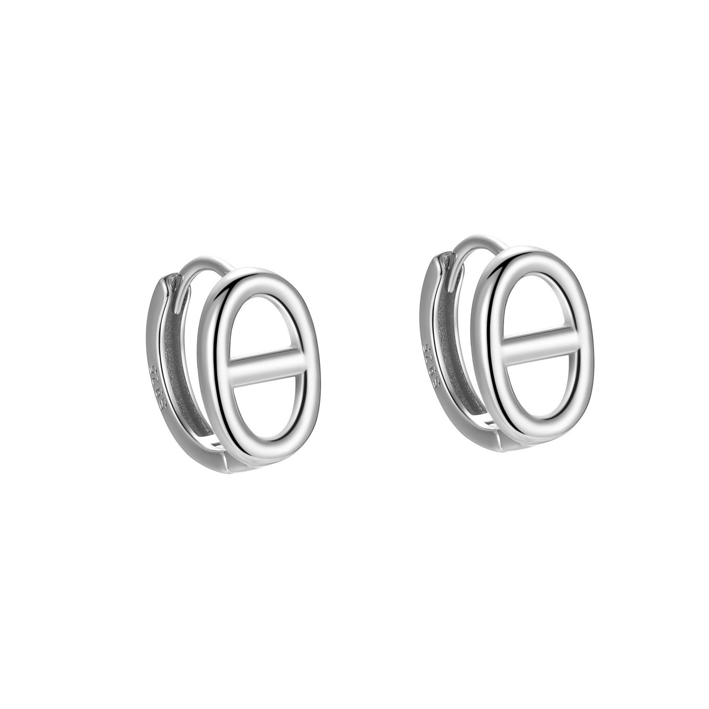 Women's Sterling Sier Zircon Fashion Ear Punk Earrings