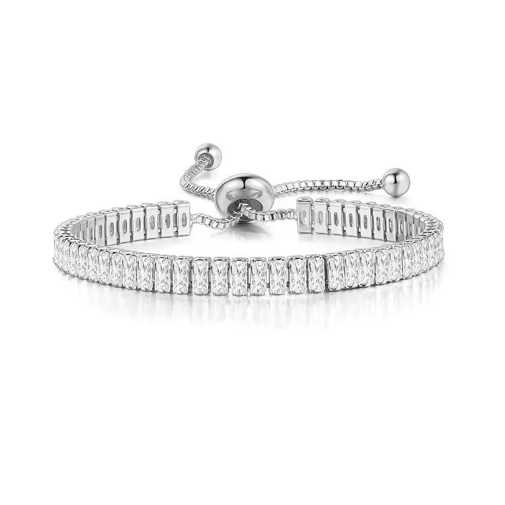 Women's & Men's Hip Hop Diamond Black Zircon Tennis Bracelets