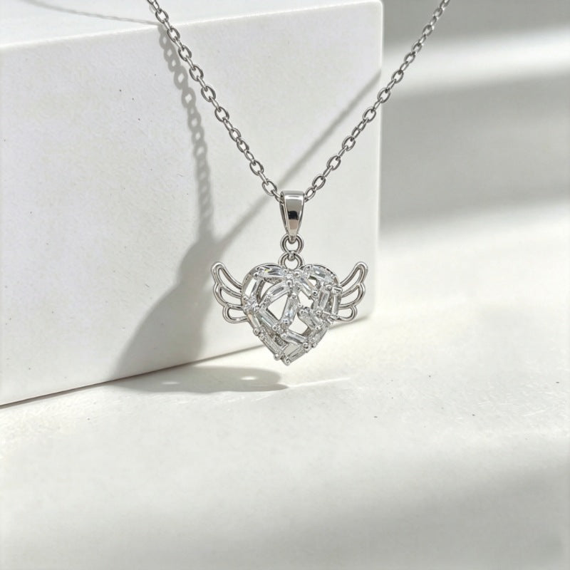 Luxury Copper Micro Female Swan Love Ocean Series Necklace