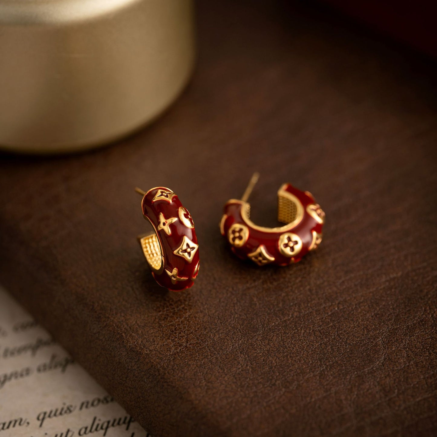 Light Luxury High-grade Drop Oil Female Sweet Elegant Flower Earrings