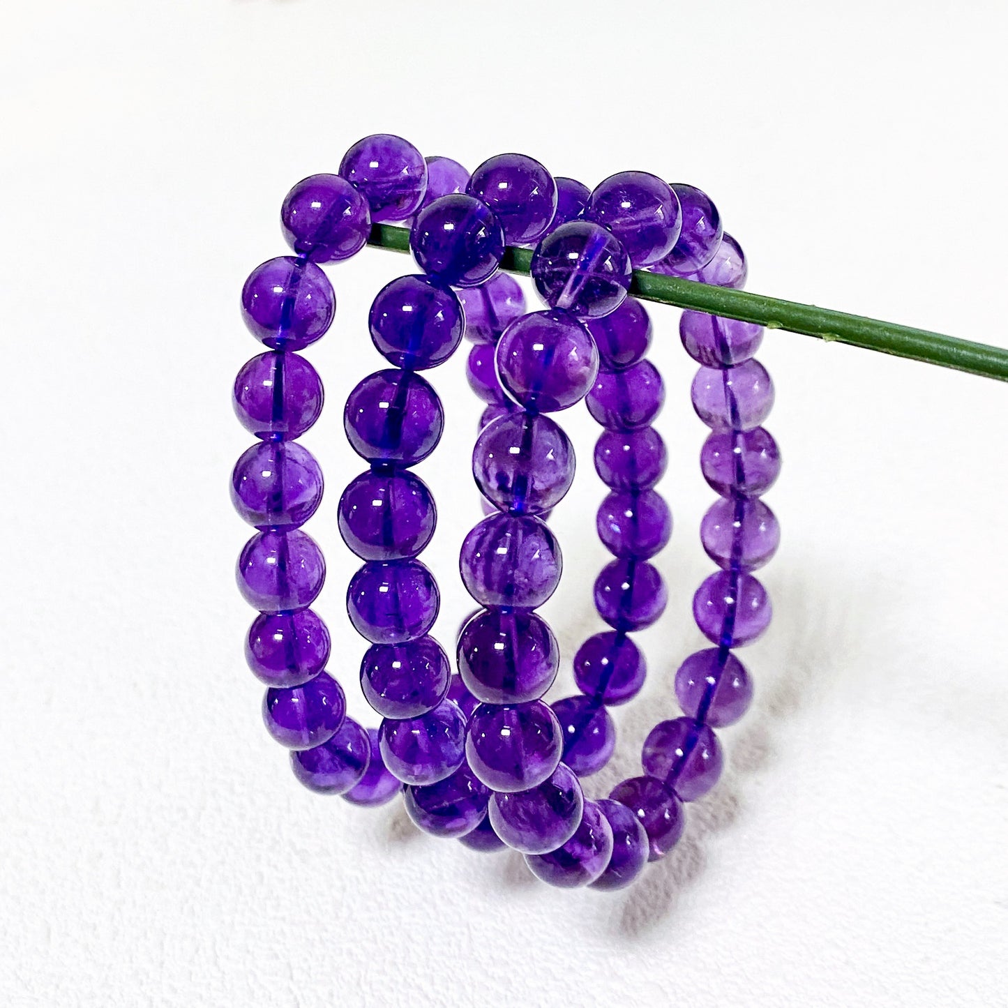 Women's & Men's Natural Amethyst Uruguay Purple Agate Bracelets