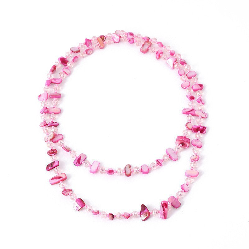 Shell Knotted Bead Light Luxury Minority Vacation Necklaces
