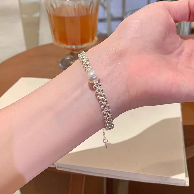 Women's Weaving Light Luxury Minority Exquisite Beaded Good-looking Bracelet