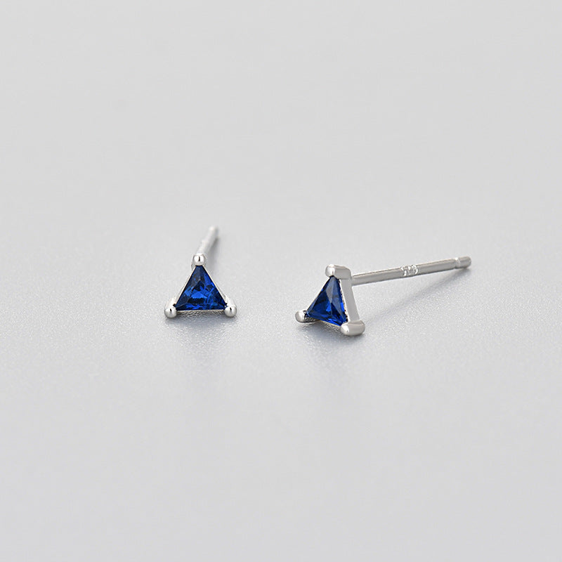Simple Zircon Triangle For Colorful Geometric Earrings