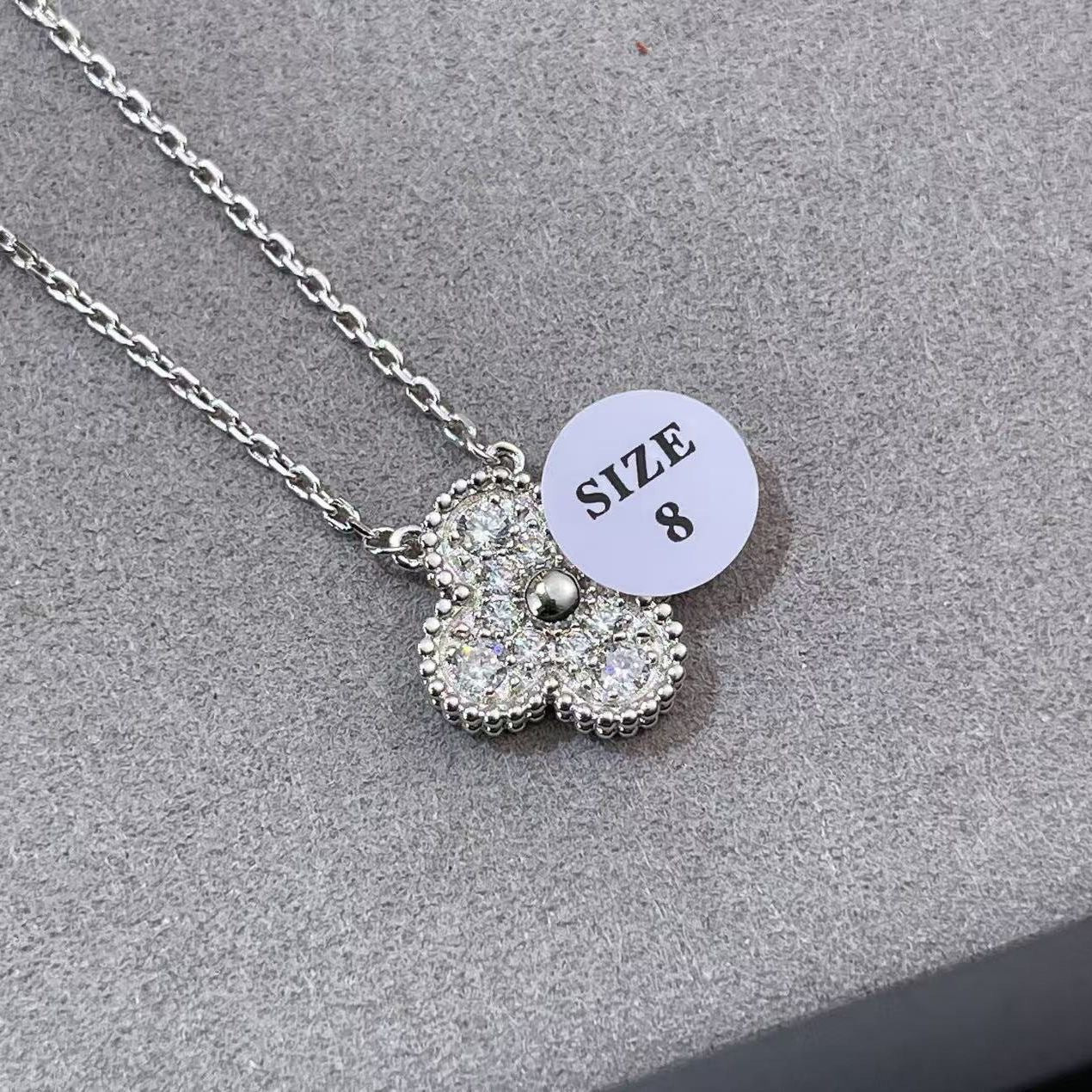 High Version V Gold Clover Thick Plated Clavicle Chain Necklaces