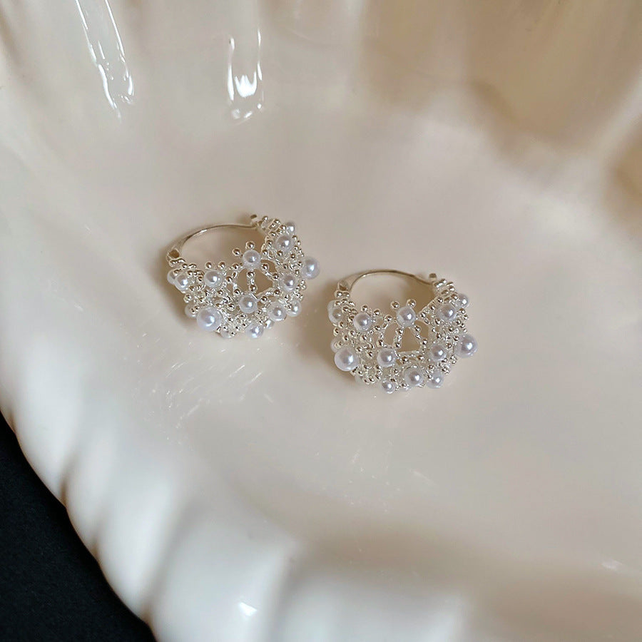 Women's Needle Zircon Bow Water Drop Tassel Simple Fashion Stud Earrings