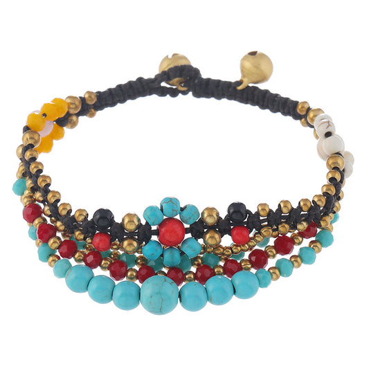 Women's Woven Yunnan Vintage Natural Stone Bohemian Bracelets