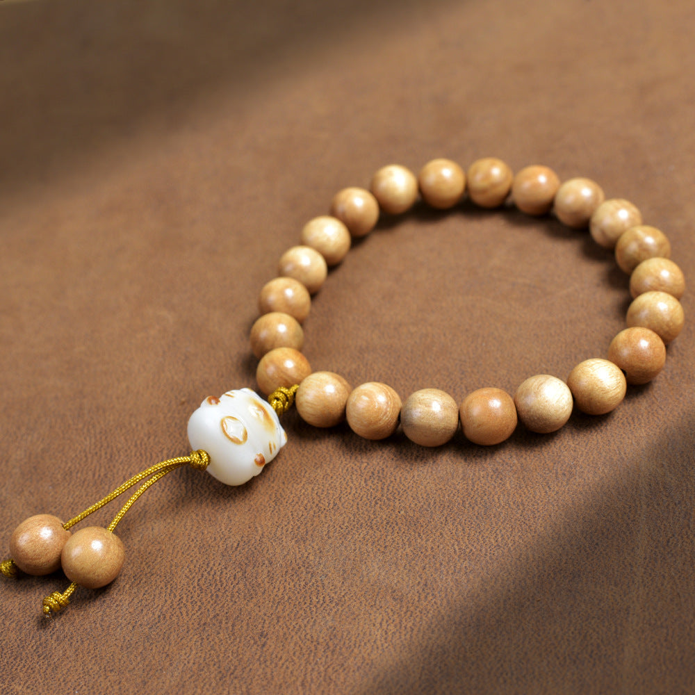 Men's Milk Fragrance Wooden Hand String Chain Artistic Female Life Gift Bracelet