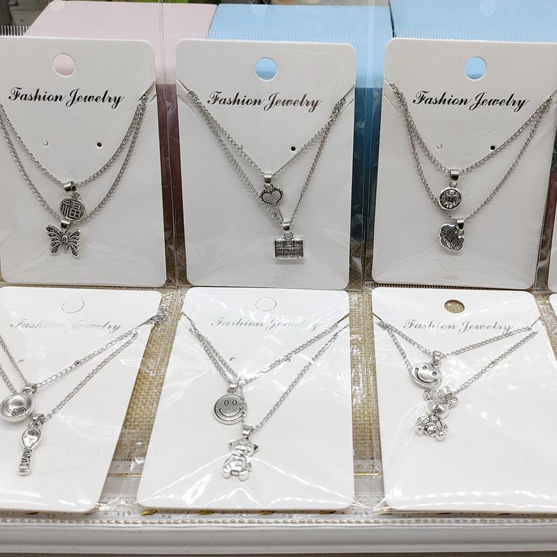 Personalized Alloy Two Combination Fashion Suit Necklaces