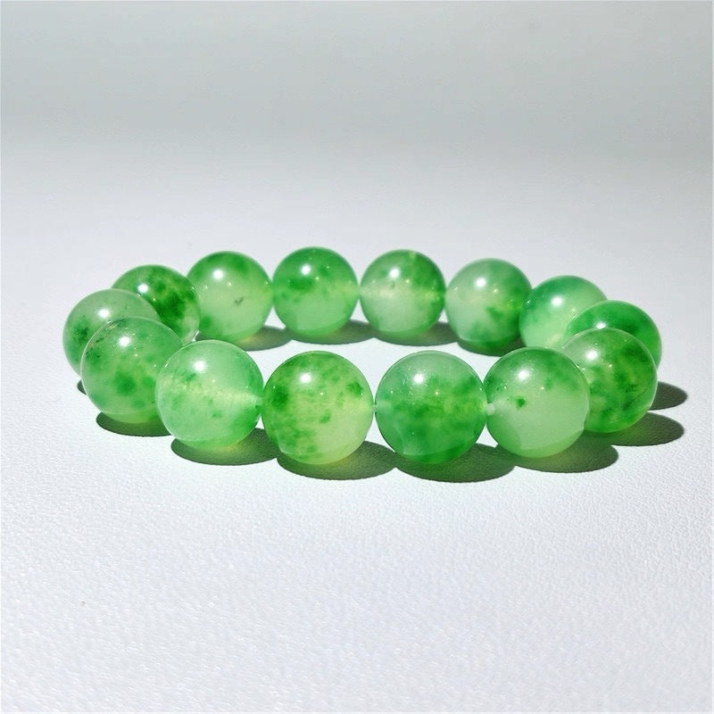 Natural Cherry Blossom Floating Flowers Agate Chalcedony Fashion Sweet Single Bracelet
