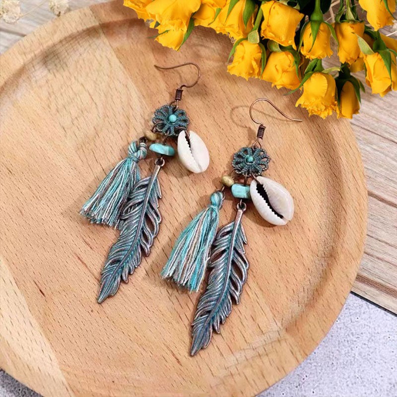 Ethnic Style Long Fringe Exotic Holiday Trip Earrings