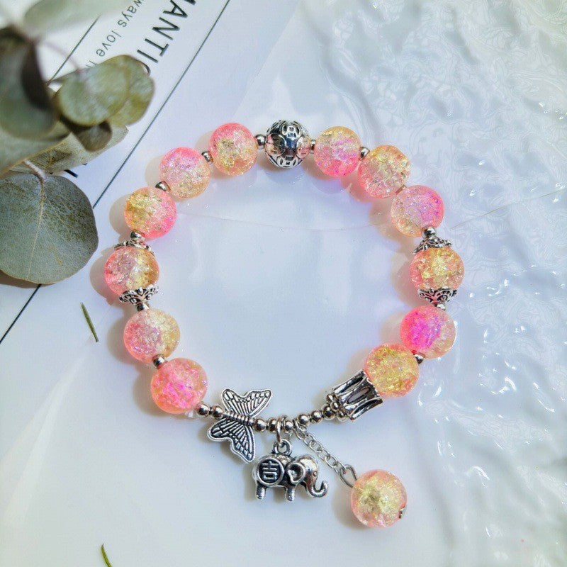 Imitation Opal Crystal Butterfly Summer Female Bracelets