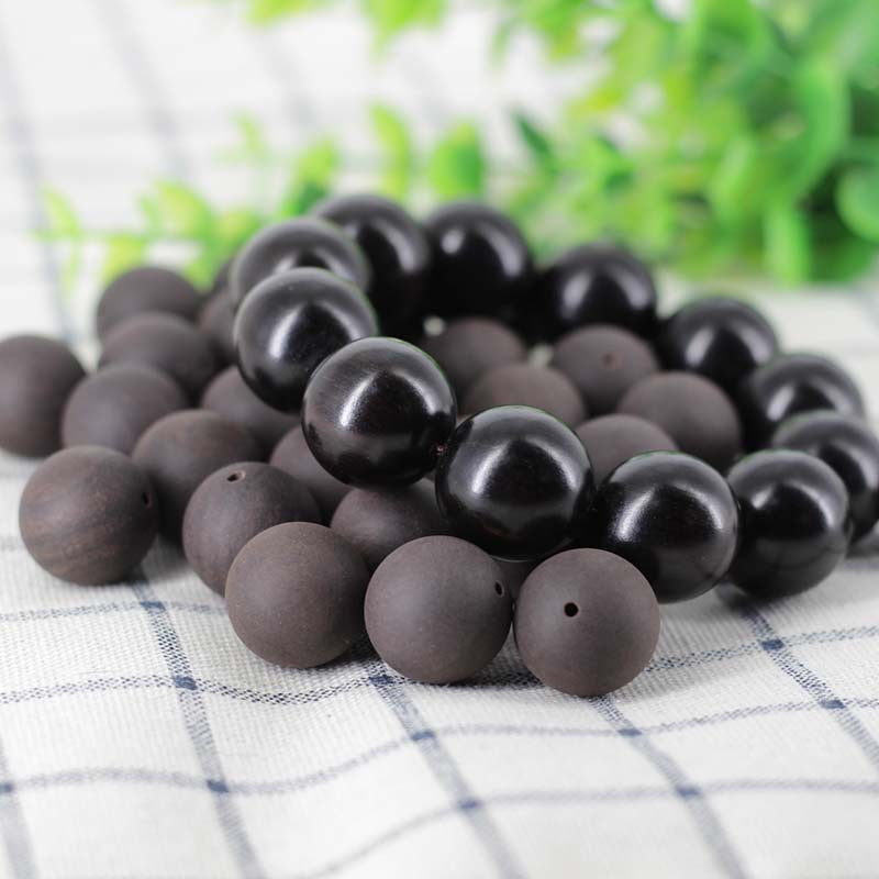 Blackwood Submerged Ebony Big Paint Beads Embryo Bracelets