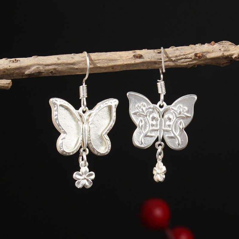 Ethnic Minority Style Handmade Miao Sier Earrings