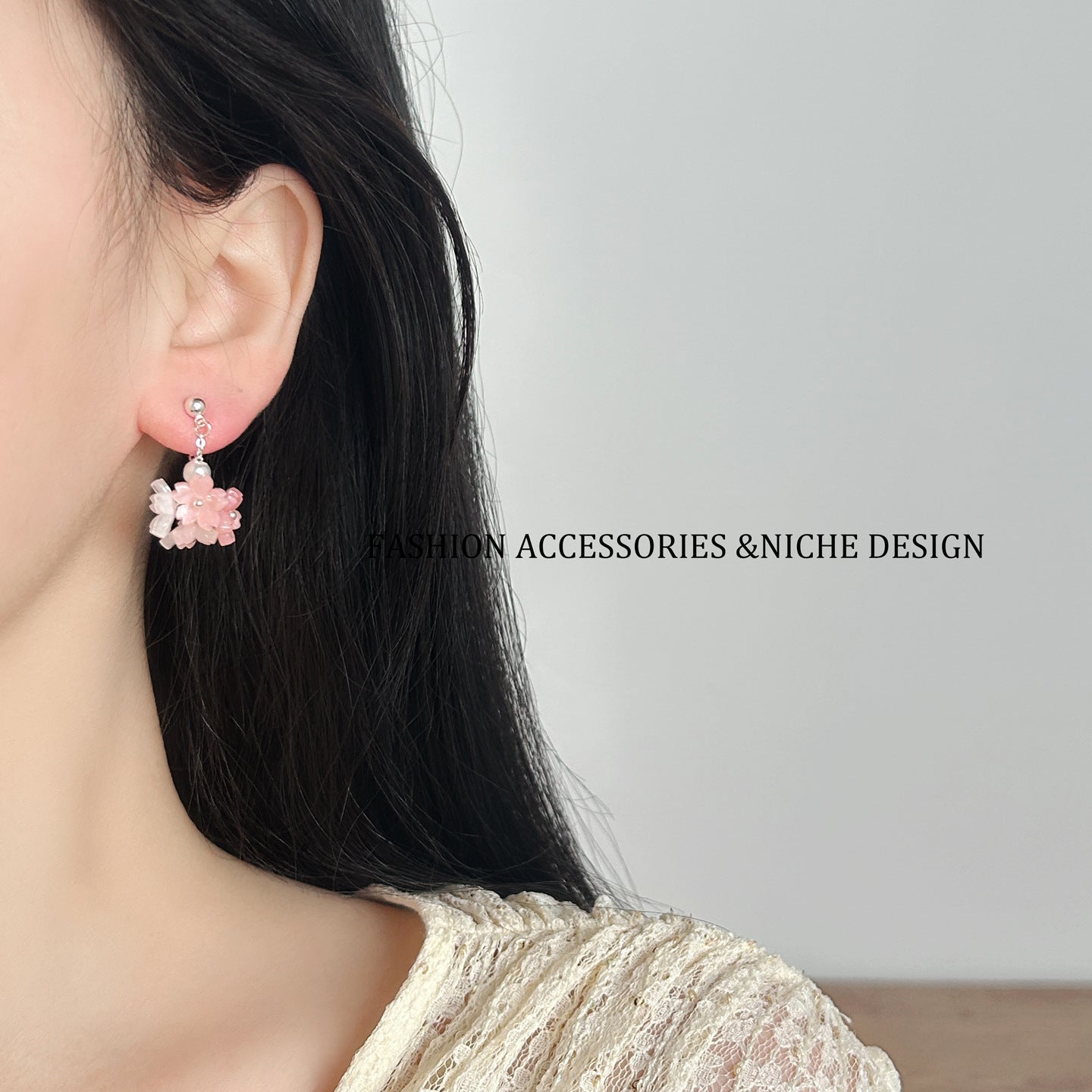 Pearl Flower Light Luxury Minority Design Earrings