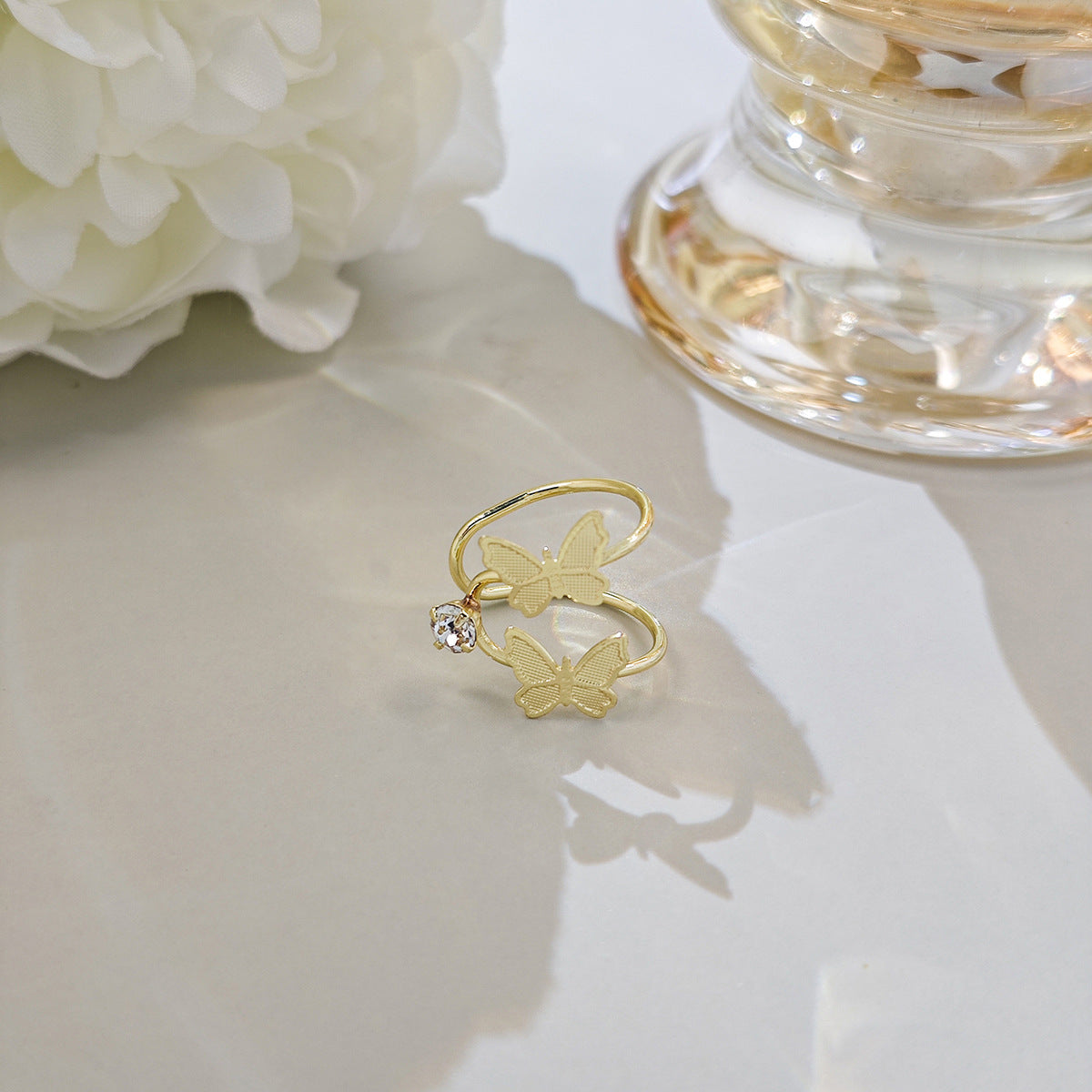 Women's Style Simple Small Butterfly Ear Clip High Sense Personalized Cold Earrings