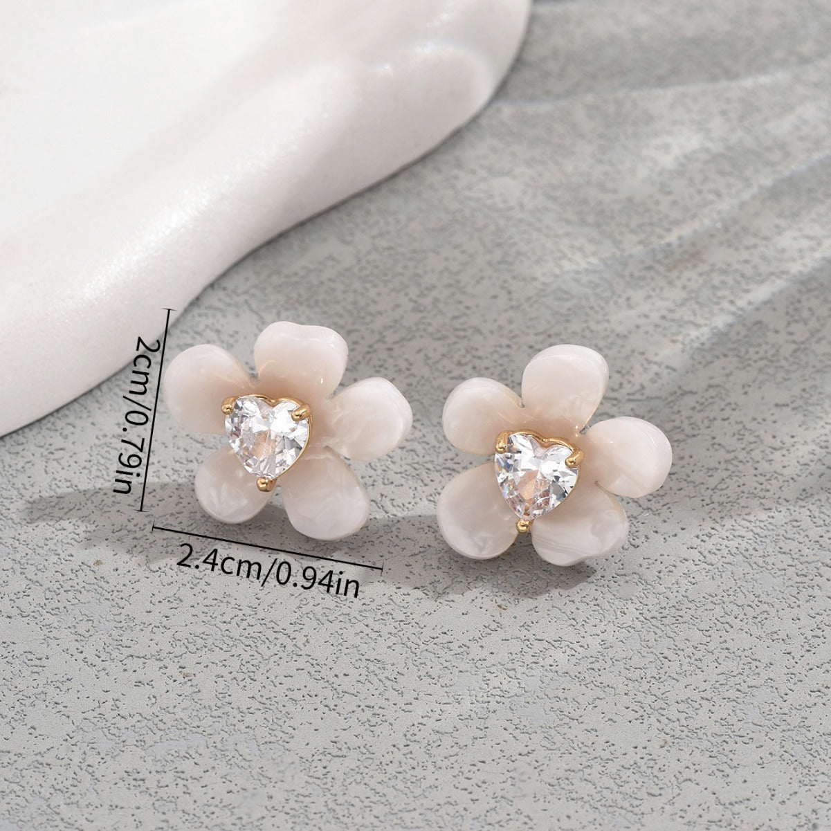 Women's Simple Fresh Air Niche High-grade Flower Earrings