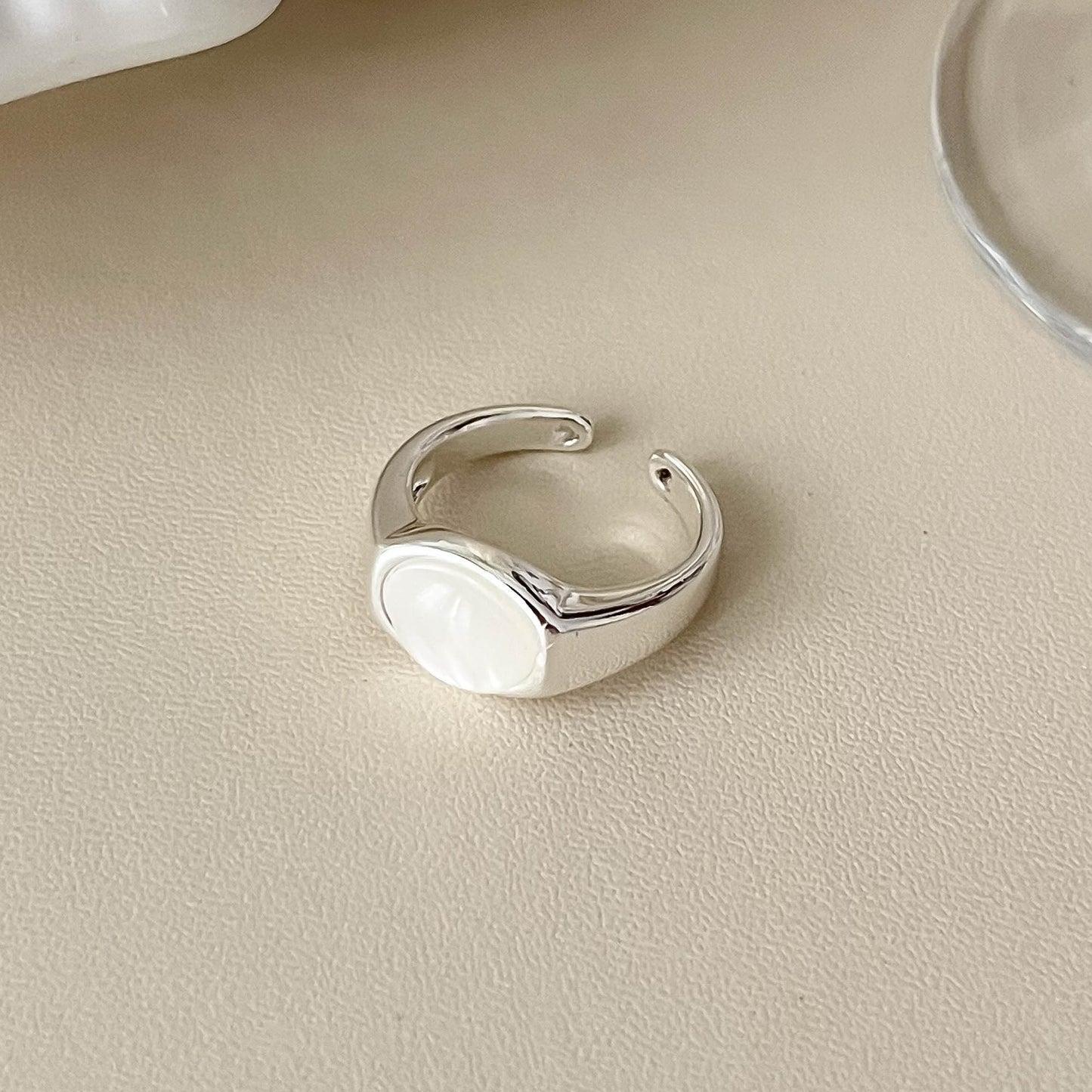 Interest Light Luxury Retro Minority Wide Personality Versatile Opening Adjustable Ring