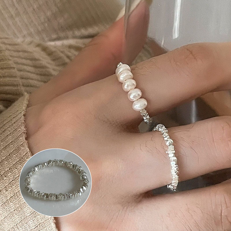 Women's Pull-out Adjustable Retro Fashion Flower Tassel Chain Ring