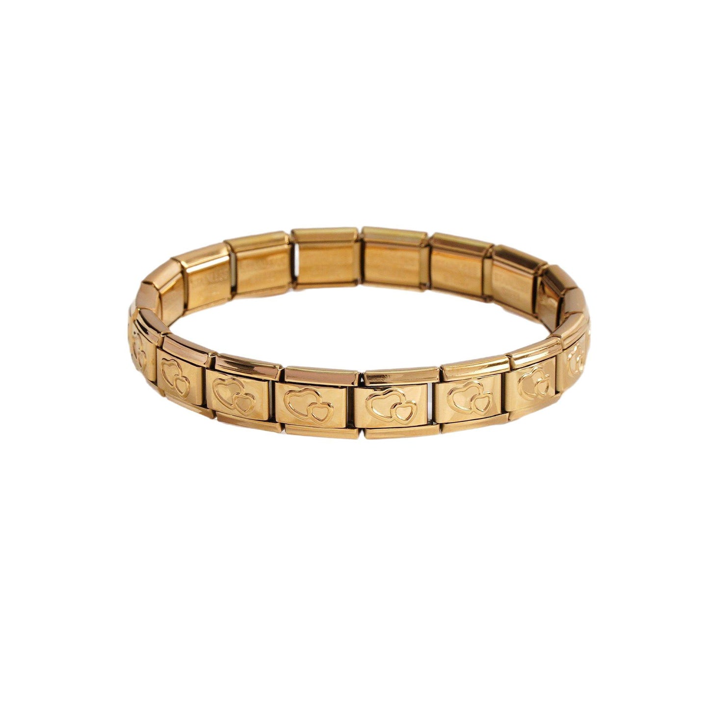 Innovative Classic Module Gold-plated Pattern Stainless Bracelets