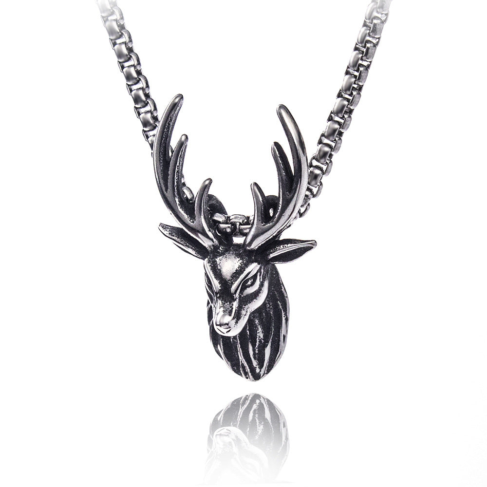 Men's Stainless Steel Hip Hop Cool Cross Trendy Clavicle Necklaces