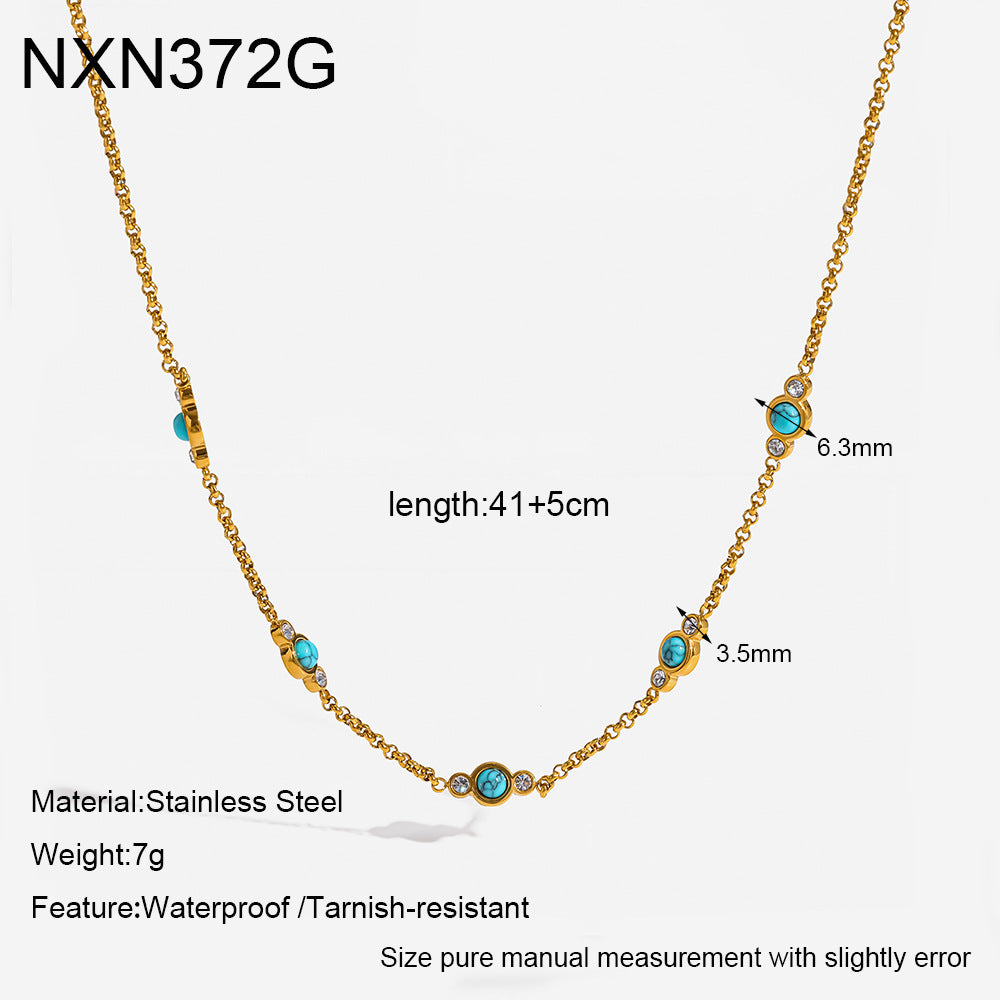 Women's Chain Stainless Steel Waterproof Light Luxury Minority Necklace