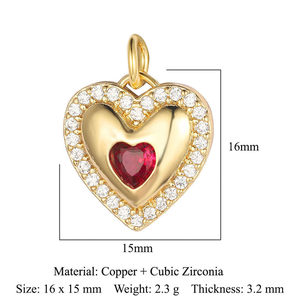 Copper Zircon Ornament Accessories Wind Butterfly Snake Pendants