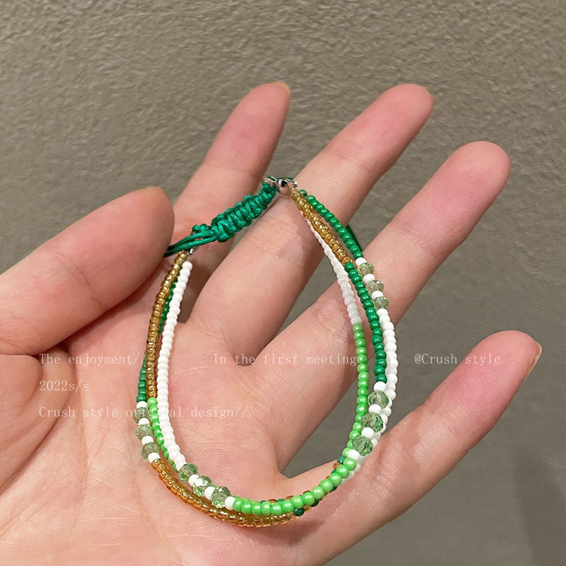 Sense Handmade Beaded Natural Stone National Style Carrying Strap Ethnic Bracelets