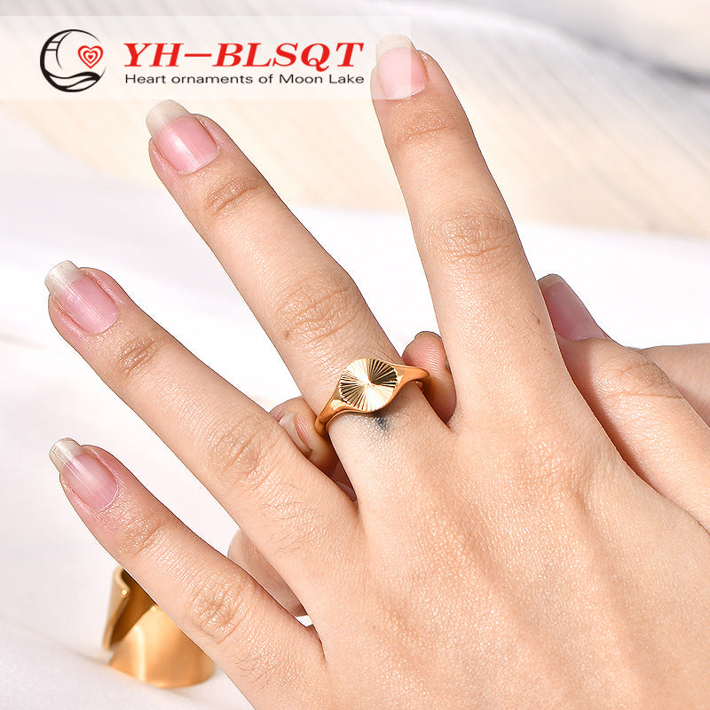 Stackable Sunshine Fashion Jewelry Gift Gold Rings