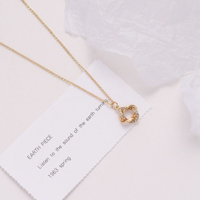 Cool Style Fairy Exquisite Simple Geometric Cross Clavicle Necklace