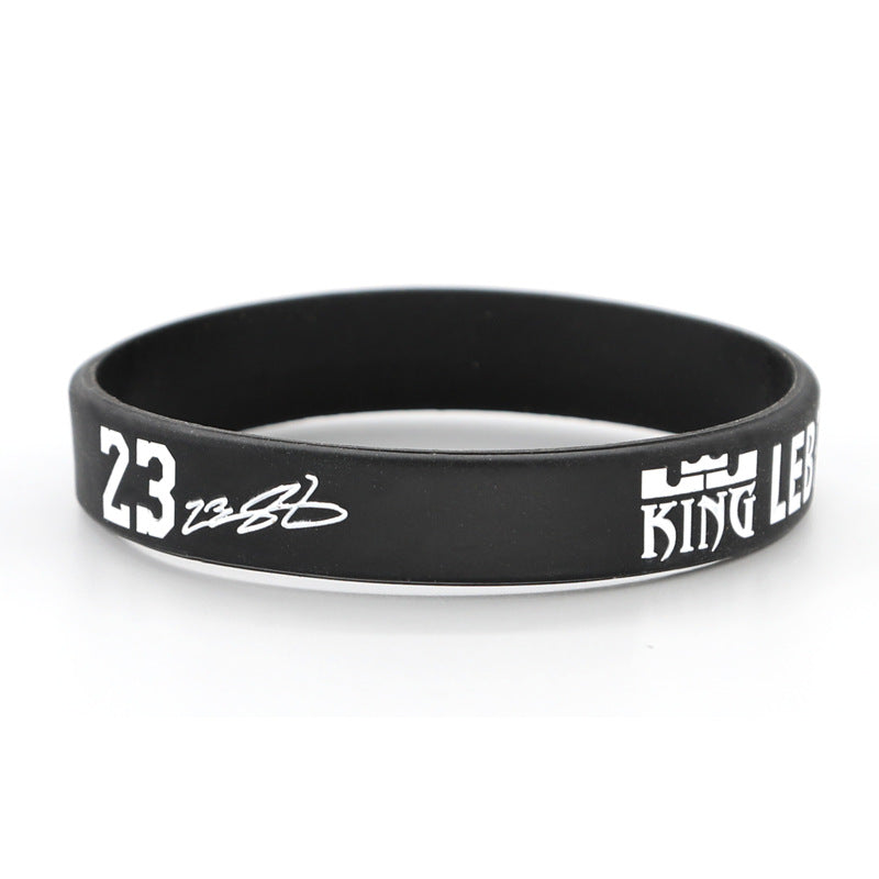 Basketball Silicone Rubber James Curry Harden Durant Bracelet