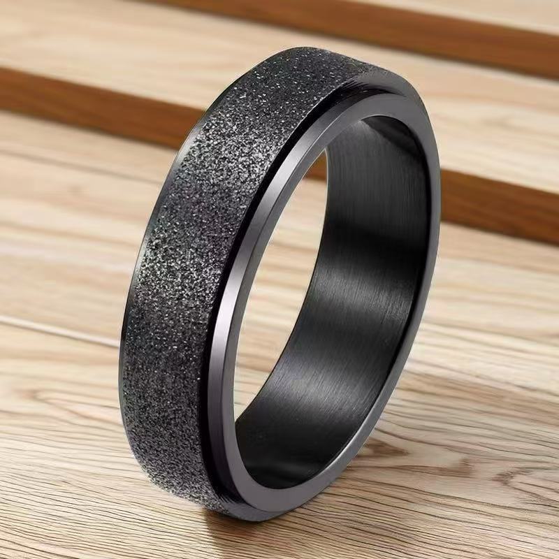 Men's Stainless Steel Chain Niche Trendy Titanium Rings