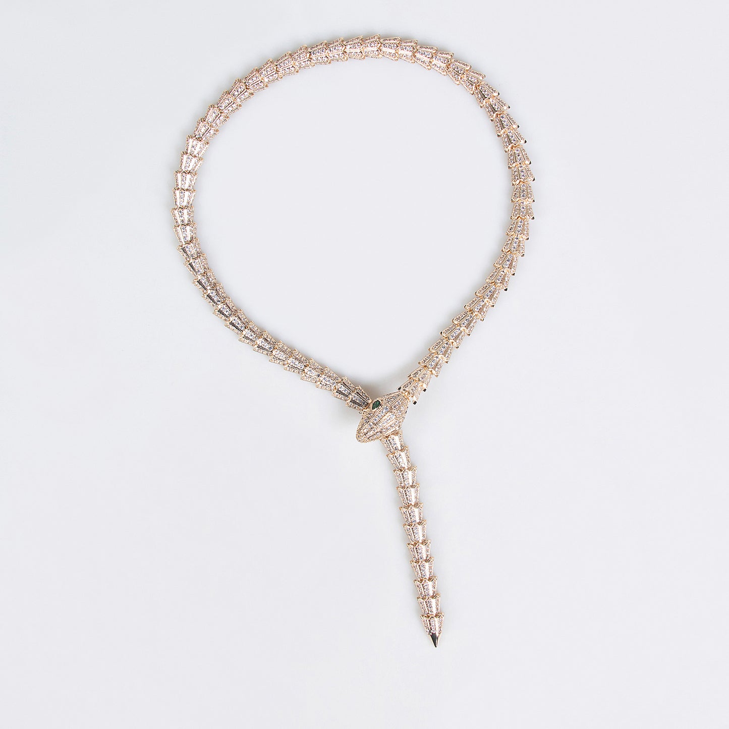 Fashion Vintage Zircon Snake Exaggerated Personalized Necklaces