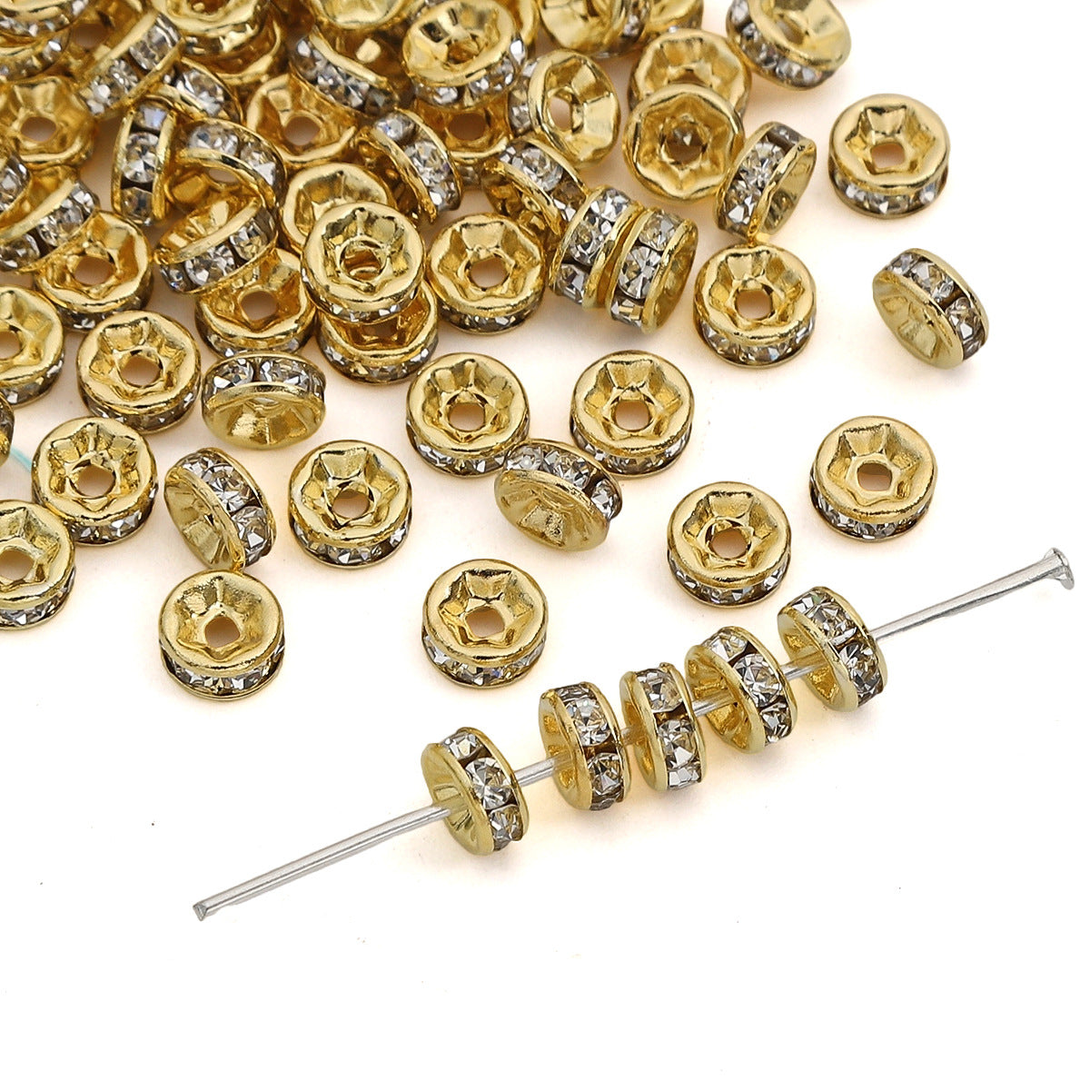 Versatile Hoop Floral Ball Separator Beads Jewelry Accessories