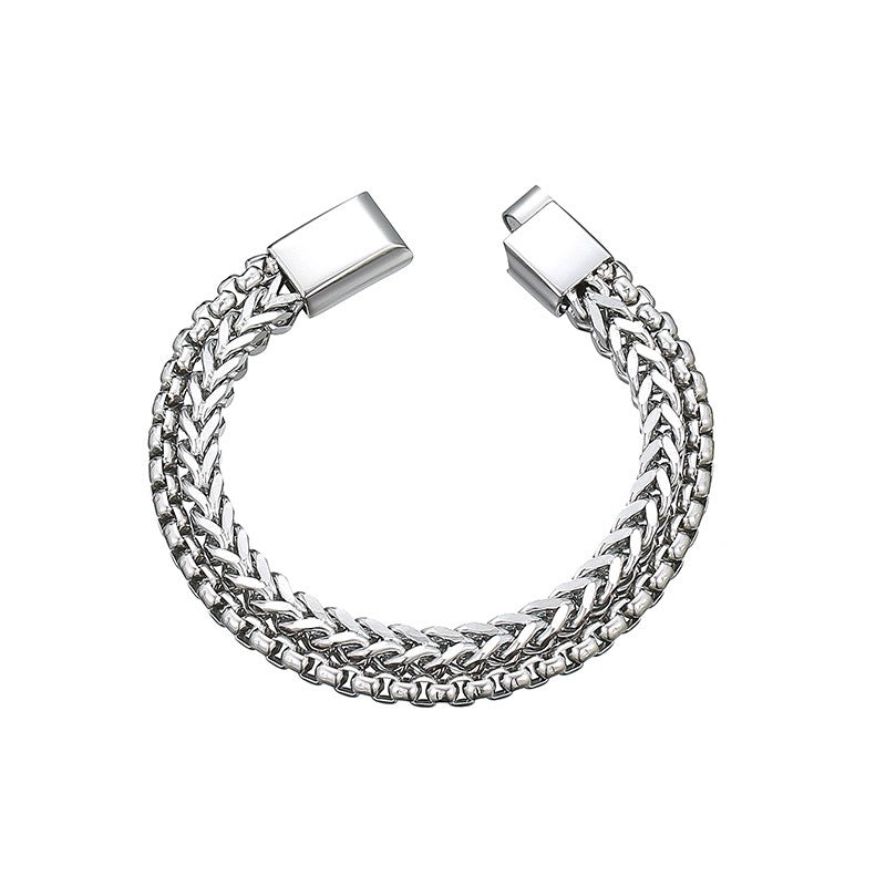 Men's Steel Wrist Personalized Niche Design Street Bracelet