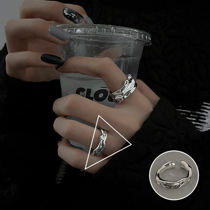 Women's Geometric Fashion Twisted Open-end Personality Hip Rings