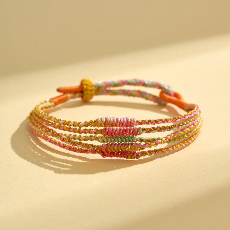 Children's Dragon Boat Festival Colorful Rope Hand-woven Small Bracelets