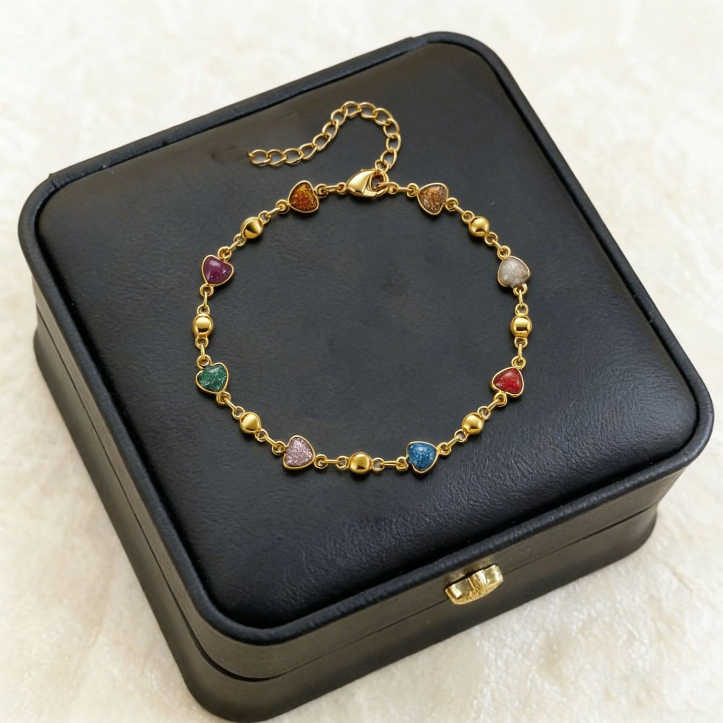 Personality Pearl Hand Love Round Adjustable Minimalist Bracelet