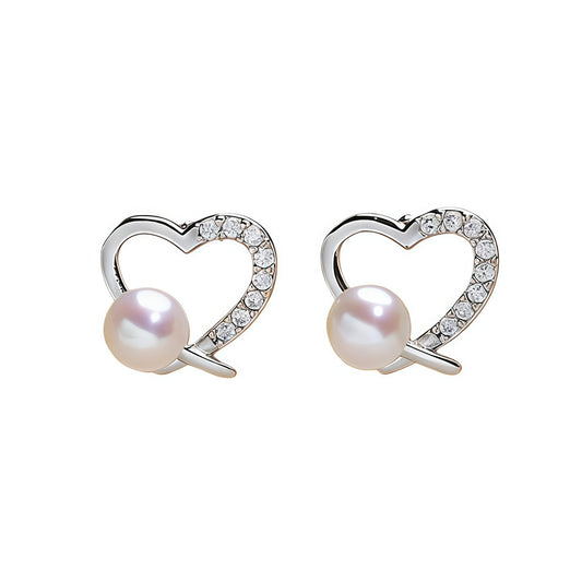 Pearl Ear Love High Sense Simple Temperament Stud Earrings