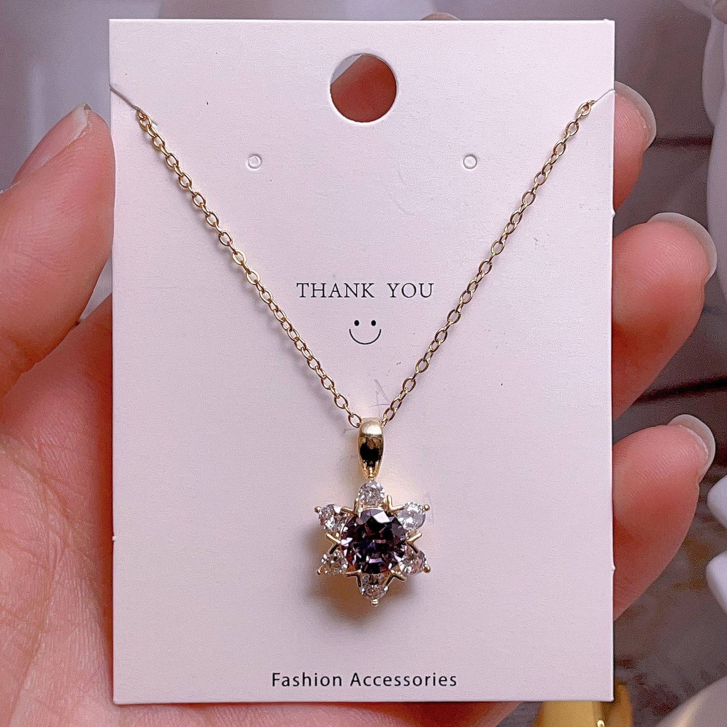Women's Fashion Simple Love Design Light Luxury Necklace