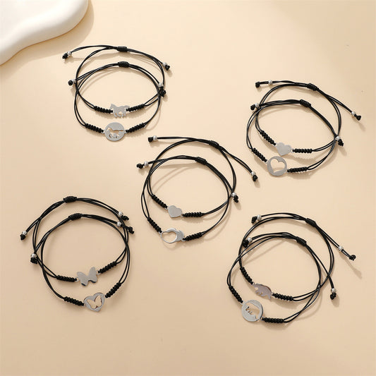 Stainless Steel Style Design Hollow Animal Woven Bracelets