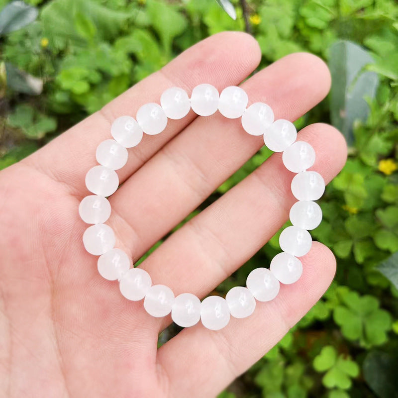 Various Types Of Beads Imitation Jade White Small Bracelets