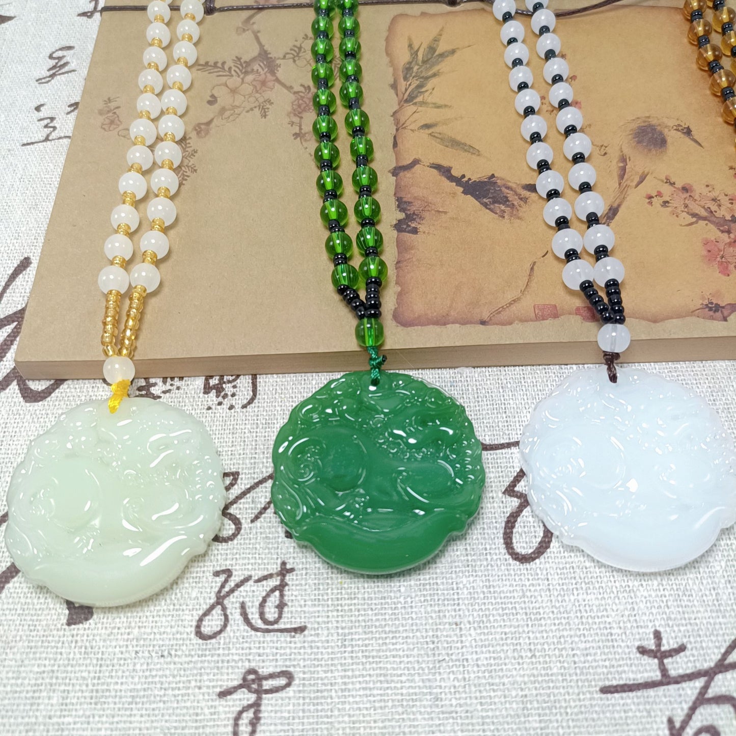 Women's & Men's Imitation Jade Kylin Prosperity Brought The Pendants