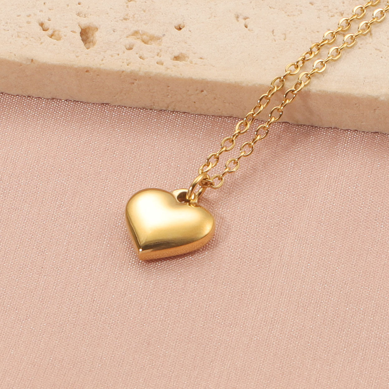 Clavicle Chain Peach Heart Heart-shaped Jewelry For Necklaces