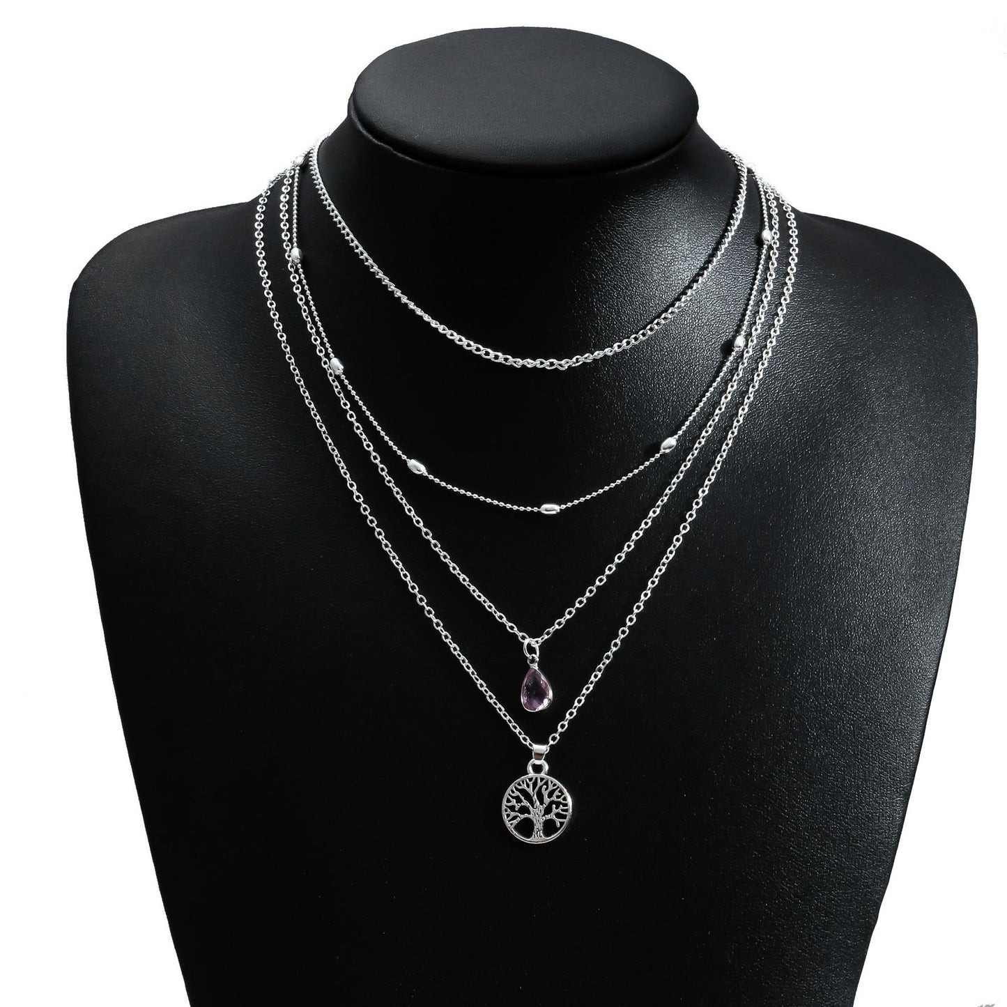 Crystal Female Creative Natural Hollow Tree Pendants