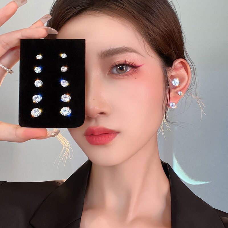 Bone Pin Magnetic Female Clip Male Rivet Stud Earrings