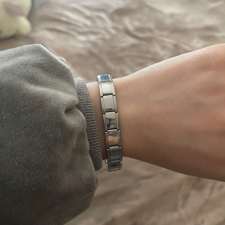 Italian Module Light Plate Color Concentrate Bracelets
