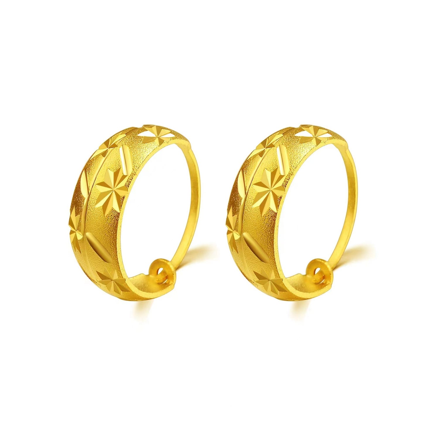 Women's Placer Gold Starry Ear Imitation Accessories Rings