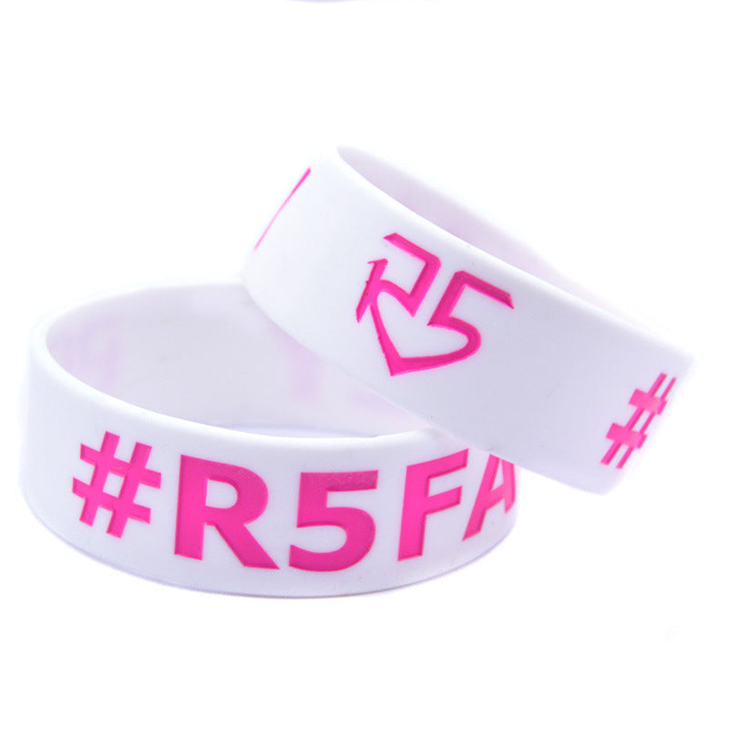 Silicone Fashion Music Hand Strap Trendy Hip Hop Bracelet